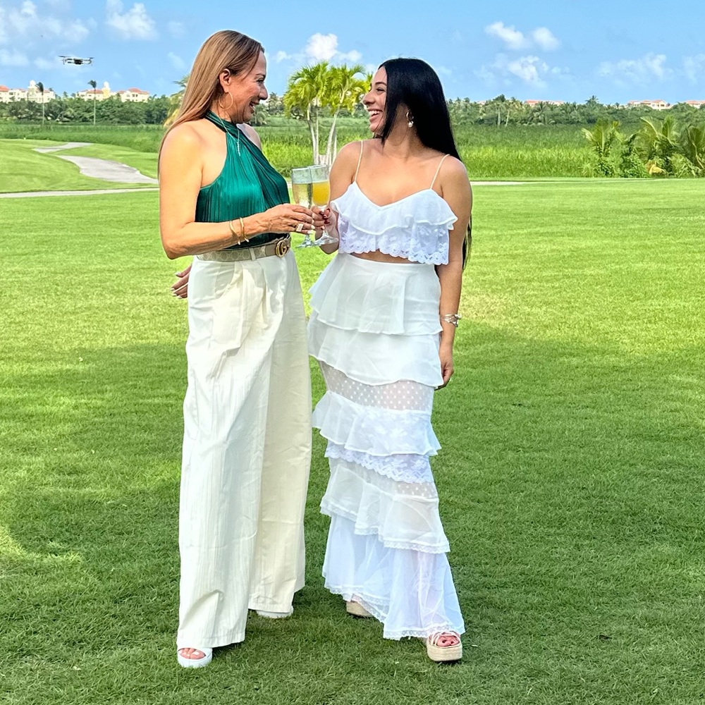 Crop top & skirt set